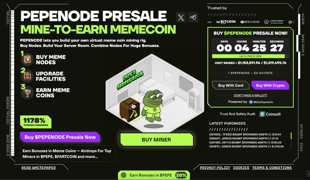 pepenode kripto ön satışı